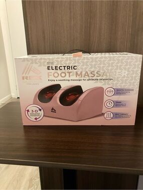 RBX Pink Leg & Foot Massager with Dual Rolling Nodes